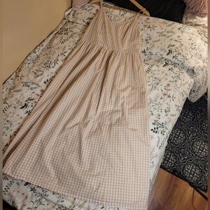 Yellow Gingham Maxi Sundress